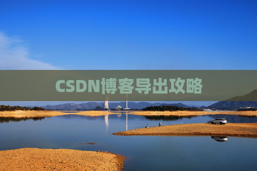CSDN博客导出攻略